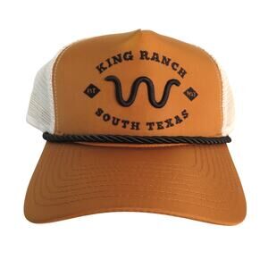 New KING RANCH Heritage W Snapback Truckers Hat Cap Color: Coyote